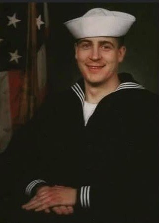 Tom Stanten in his U.S. Navy dress uniform