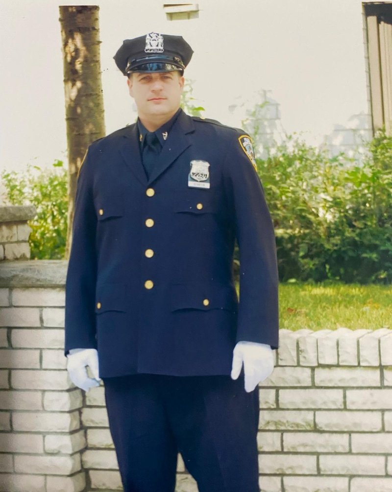 Tom Stanten in his NYPD dress uniform